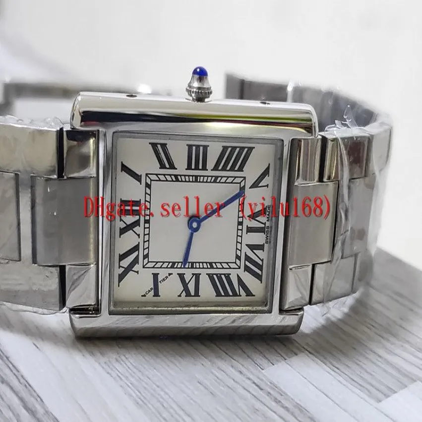 Säljer Luxury Classic Series Women's Fashion Wristwatches White Dial Stainless Steel High Quality 28mm Quartz Ladies WOM246Q