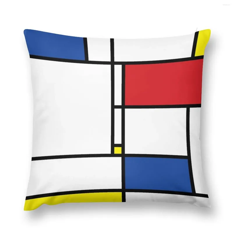 Kudde Mondrian Minimalist de Stijl Modern Art I.i? Fatfatin Throw Case Christmas Pillowcases täcker soffa
