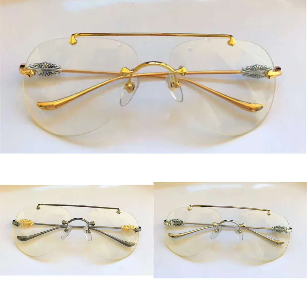 تأطير تصميم أزياء جديد نظارات شفافة Stavins v Pilot Retro Lens Clear Simple Popter Proptical Eyewear Less