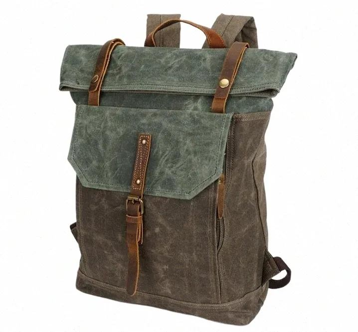 mochila, bolsa de couro crazy horse, bolsa de lona de viagem vintage, mochila impermeável saco pinepoxp 34lu #