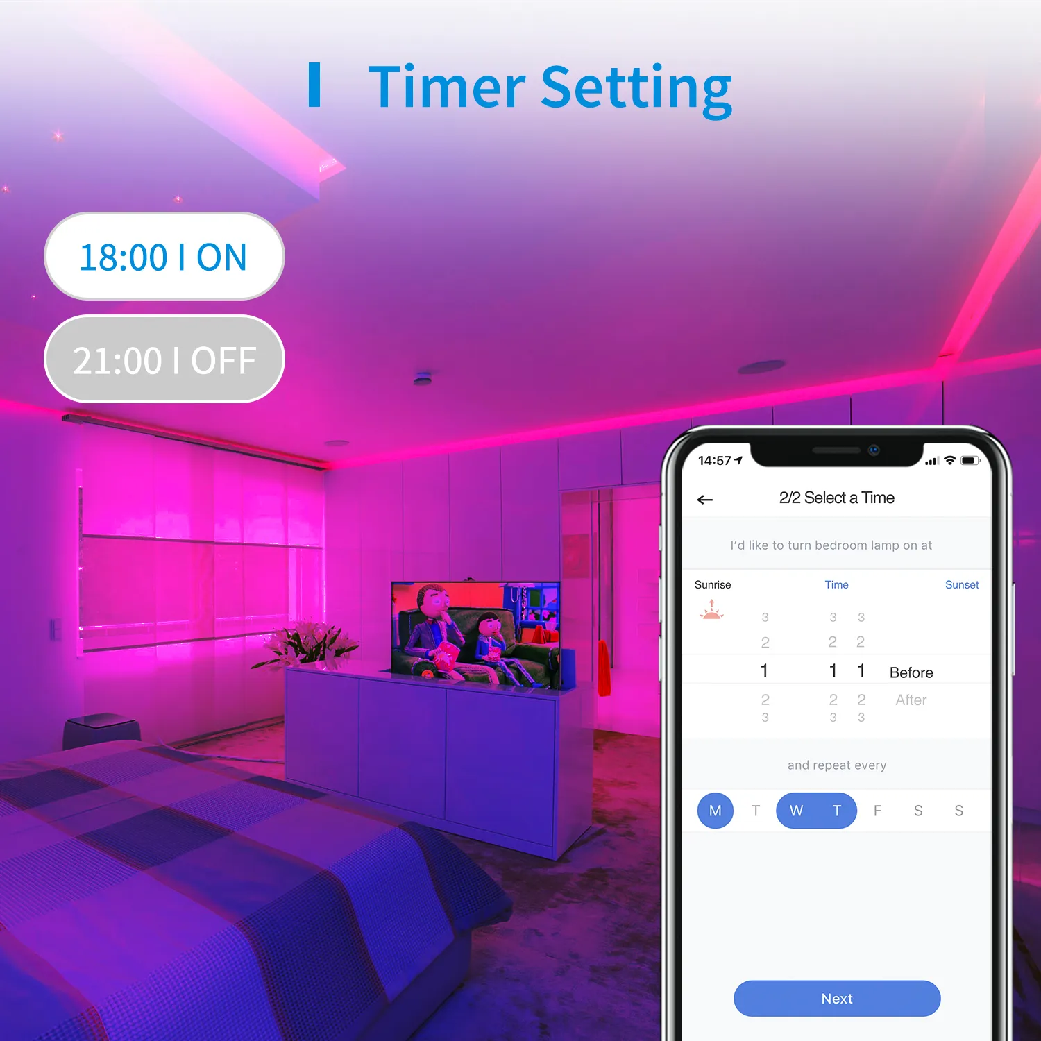 Google Assistant Led Smart WiFi LED Strip Lights - RGB Color Changing Flexible LED Tape ...