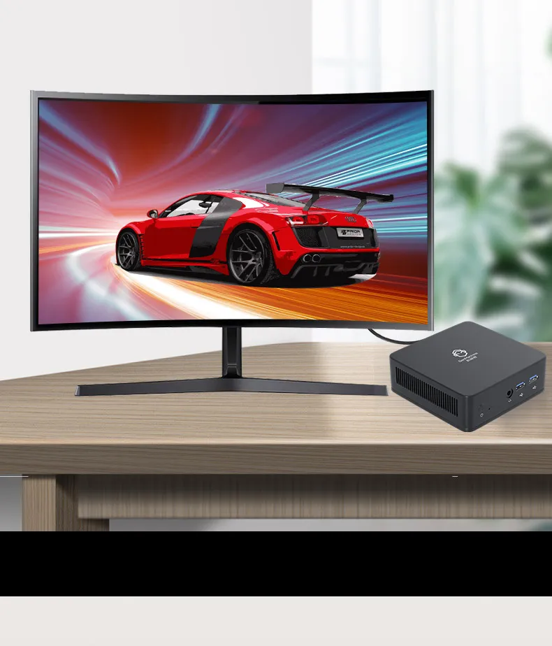 Mini Gaming Computer, Compact Desktop PC With Quad Core Processor, 8GB ...