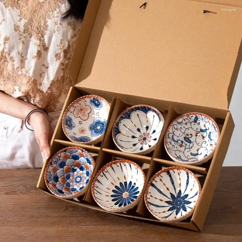 Bols Ensemble de bols chinois ustensiles de cuisine en céramique modèle classique pour la famille des amis