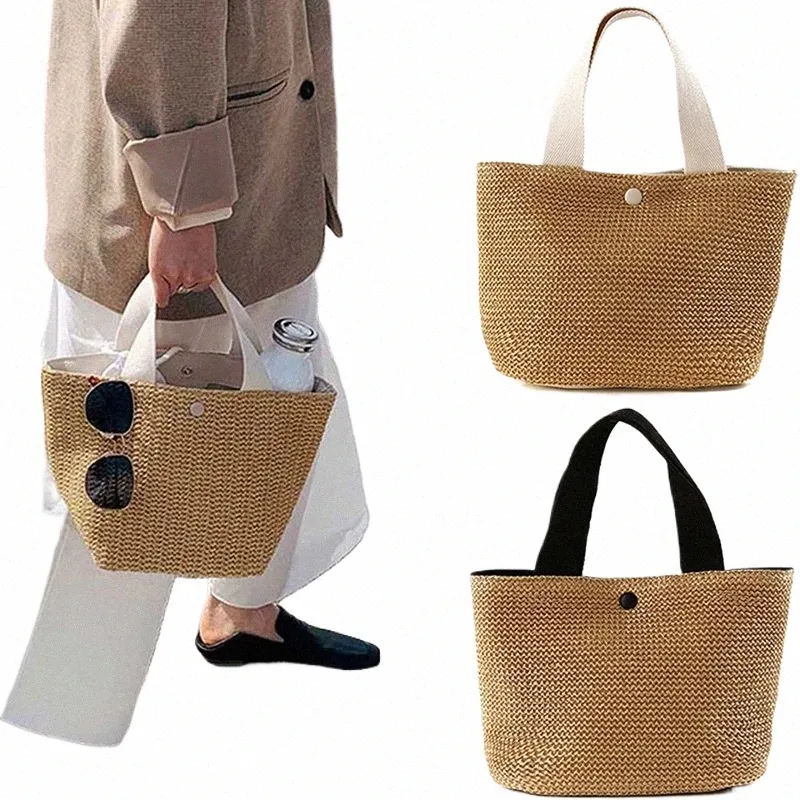 Borsa a tracolla Menger in paglia da spiaggia Borsa a tracolla a secchiello in rattan intrecciato estivo bohemien Borsa a tracolla fatta a mano per le donne 51oz #