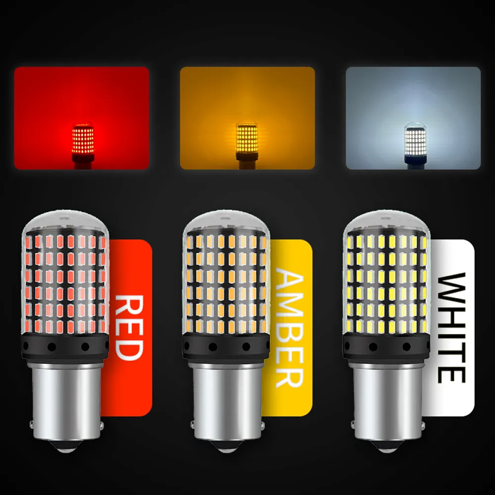 Brilliant Glass Cover LED Bulbs 1156 1157 BAY15D Turn Signal Light from ...