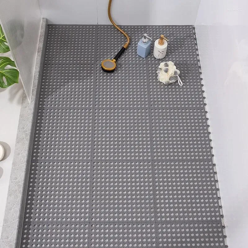 Banyo Paspasları 30cmx30cm Banyo Zemin Mat Slip Slip Duş Ev İçi Boş ve Eklenebilir Tuvalet Ayağı