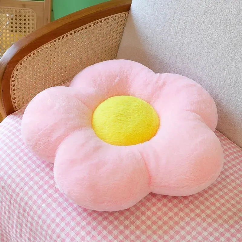 Pillow 1PC Colorful Sunflower Shape Plush Plant Petal Flower Stuffed Toys Room Decor