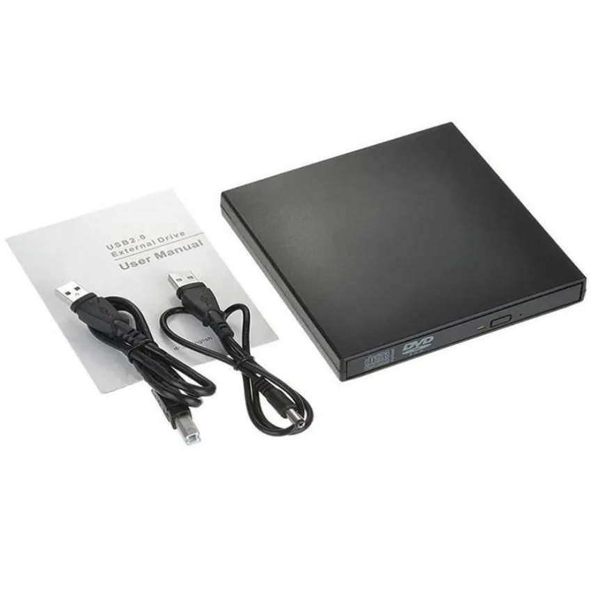 Lecteurs optiques Epacket Lecteur de DVD externe USB20 Cddvdrom CDRW Lecteur portable Lecteur enregistreur pour ordinateur portable245J255E7816471 Livraison directe Otjjb