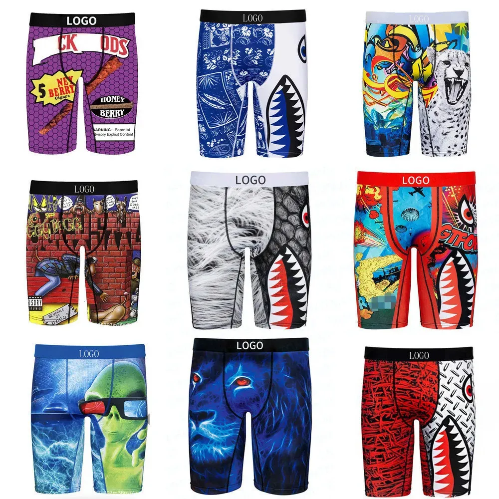 Summer Trendy 2023 Underpants Men Boy Boxer Solt Sport Shorts Brash Bianches Desinger Abbigliamento Pantaloni da spiaggia maschio 240402