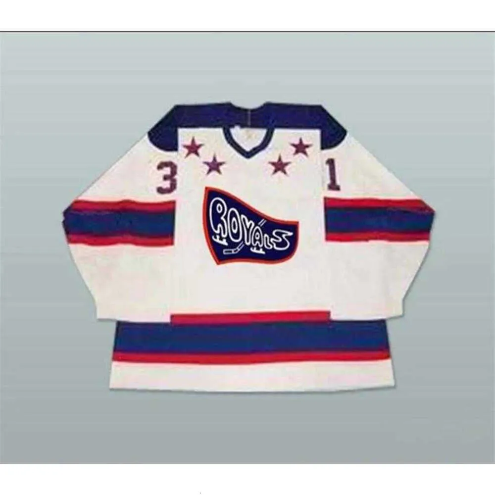 24S 2020 Custom Tage Ohl 1989-92 17 Guy Leveque Cornwall Royals Game slitna hockeytröjor
