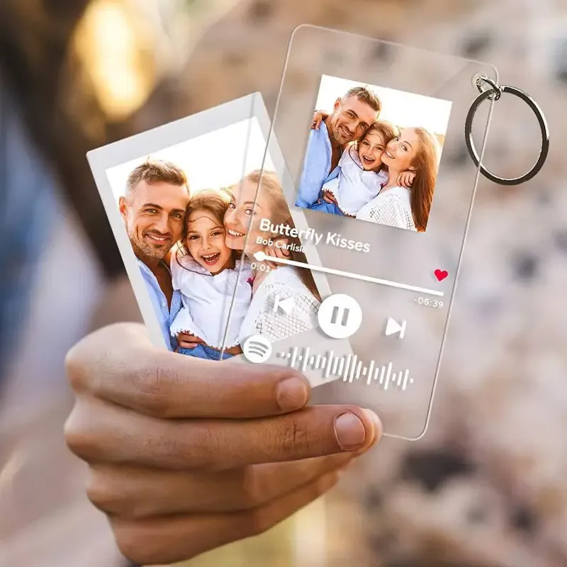 Soufeel Lego Personalized Photo Keychain,calendar Keyring,music