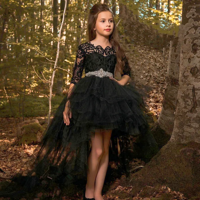 hot pink prom dresses Long Tulle Dress With Corset Bodice And Lace Applique Closure Type_Zipper Ships From:United States Elegant in Black: Modern