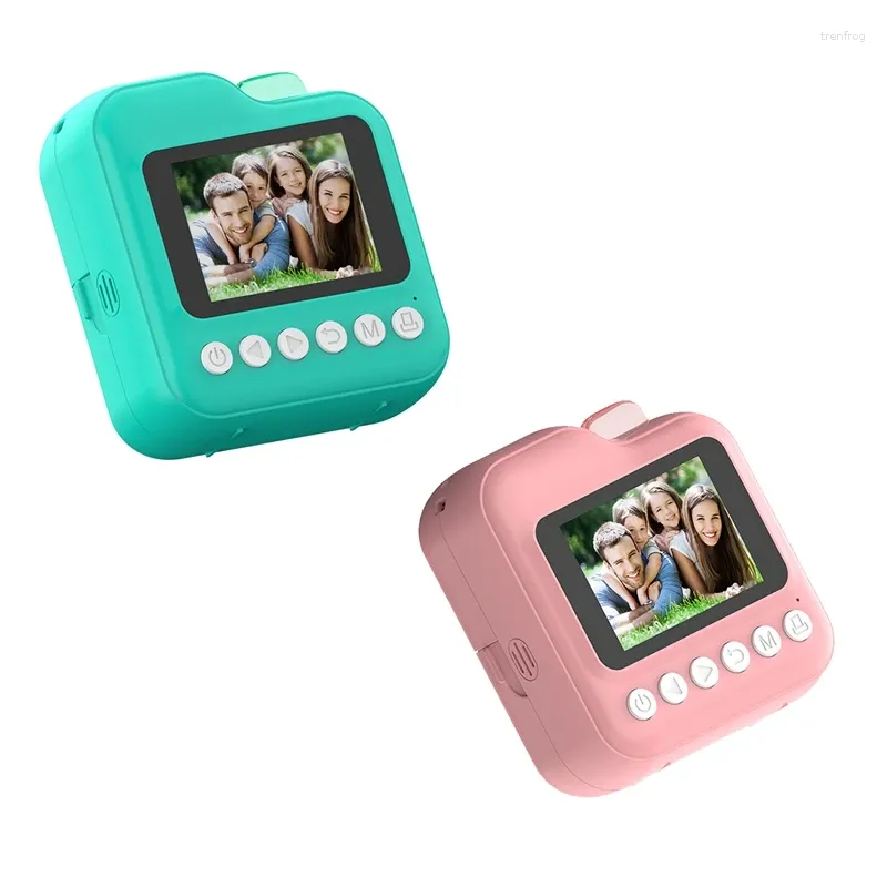 Appareil photo numérique pour enfants, impression vidéo instantanée, pour Mini imprimante thermique, cadeau d'anniversaire, jouets pour filles et garçons, facile à utiliser, bleu