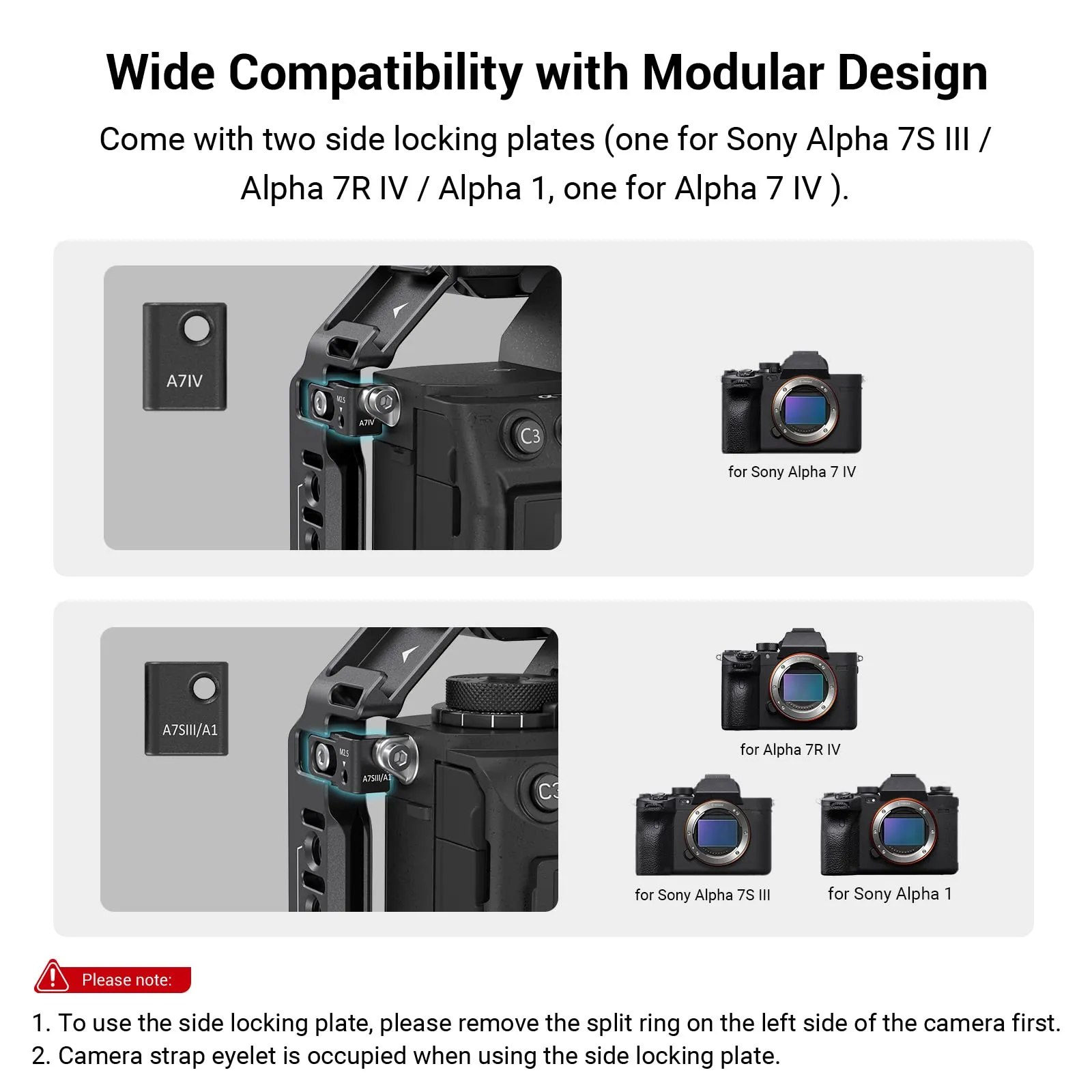 SONY A7 IV A7M4カメラケージリグ用Smallrig Full DSLR Sony