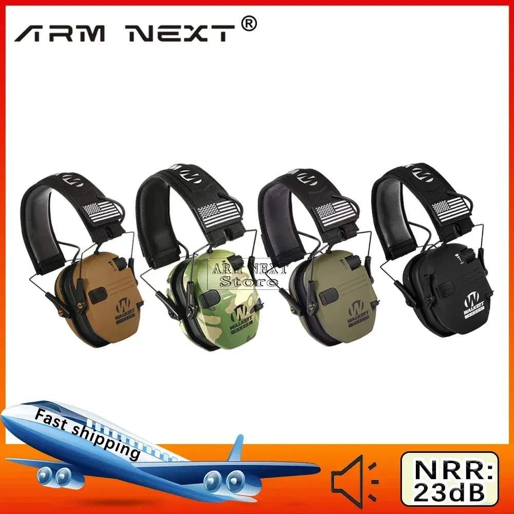 Skydd 1/3st Electronic Shooting Earmuffs Walkers Razor Antinoise Earphone Hearing Protection Headset för fotografering