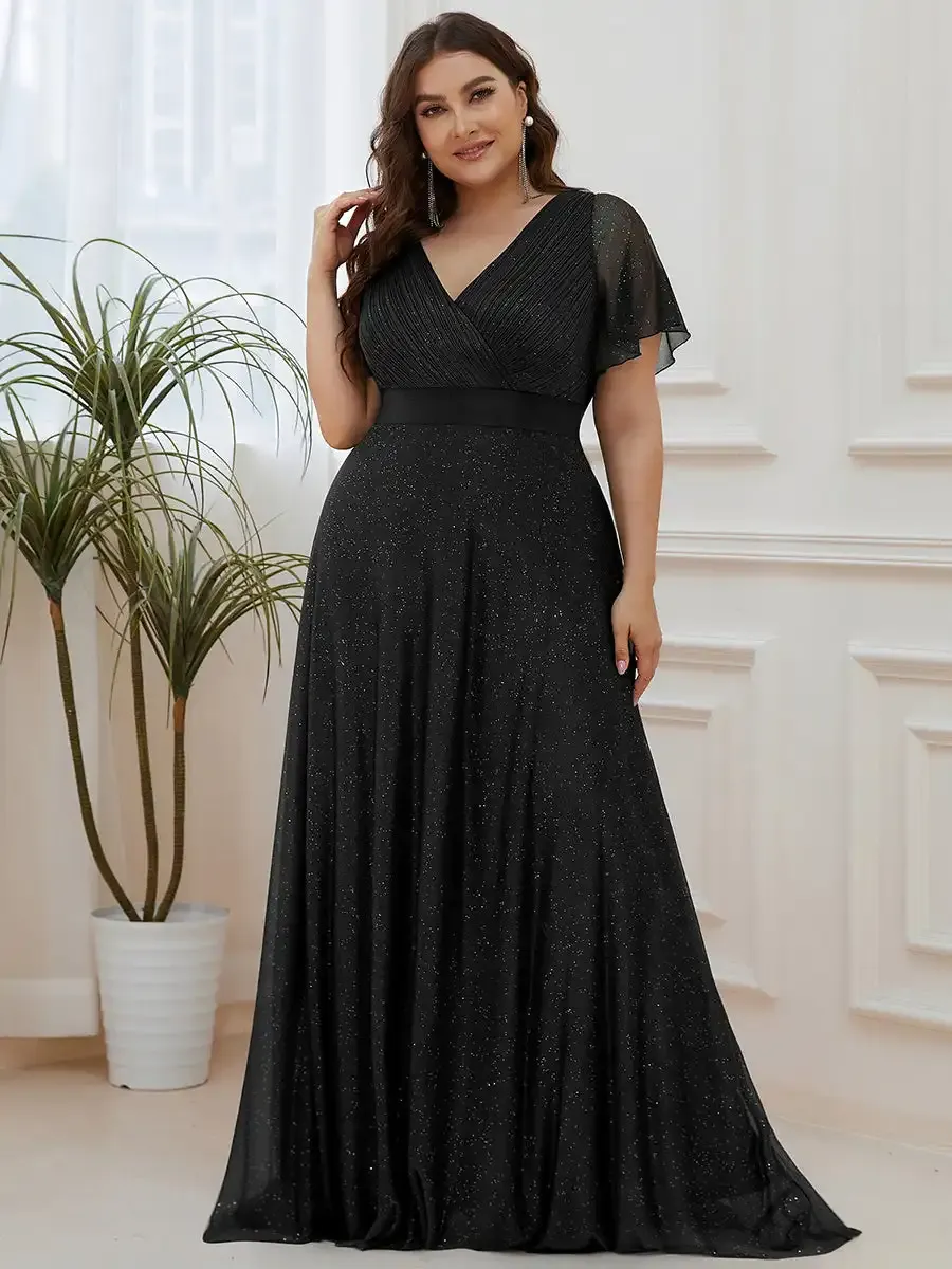 Formal plus size black dresses 2025