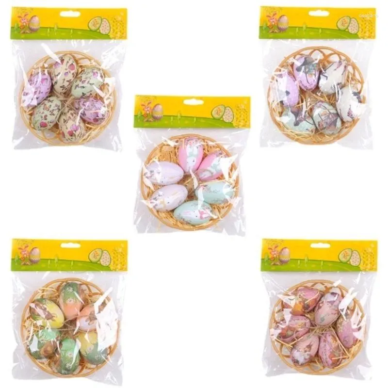 Party Decoration 30pcs Foams Easter Eggs Basket Decorations For Tree Hangings Ornament