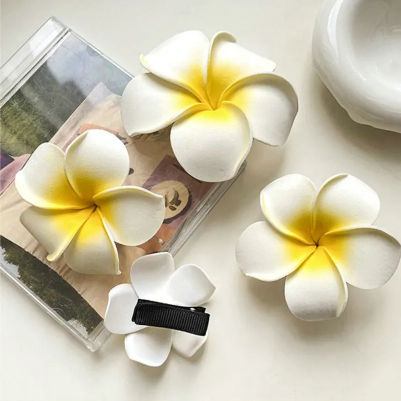 Plumeria Hair Clips Tropical Flower Hair Pins For Women  display picture 2