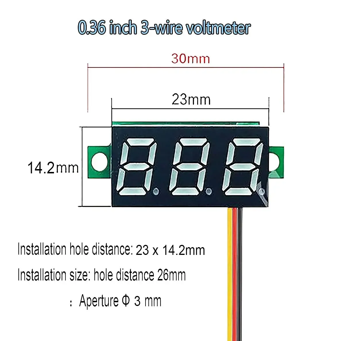 DHgate.com:2024 DC Mini LED Display Module: 2.5V-32V DC0-100V Voltmeter ...