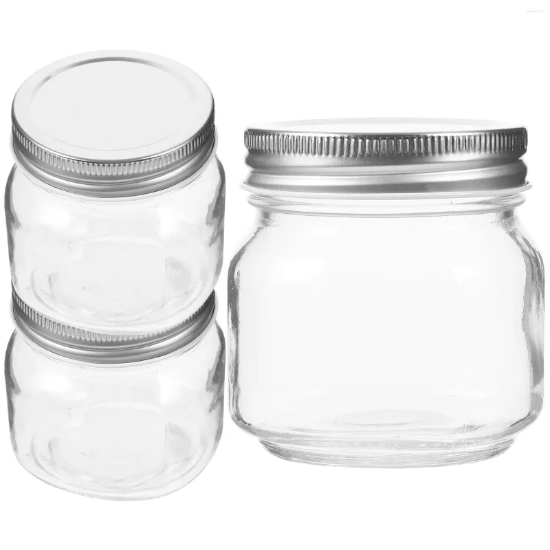 Storage Bottles Sealed Jar With Lid Pots Household Containers Mason Jars Canning Honey Mini Candy Dispenser