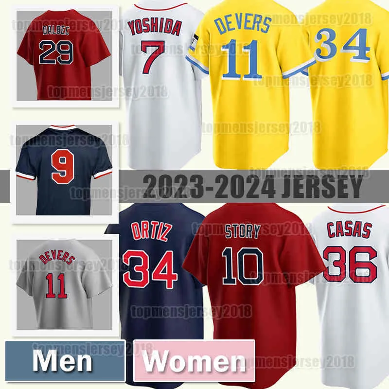 10 Trevor Story Baseball Jersey 36 Triston Casas 17 Tyler Oneill 11 Rafael Devers Bostons Masataka Yoshida Brayan Bello Red Sox Ted Williams Jarren Duran Nick Pivetta