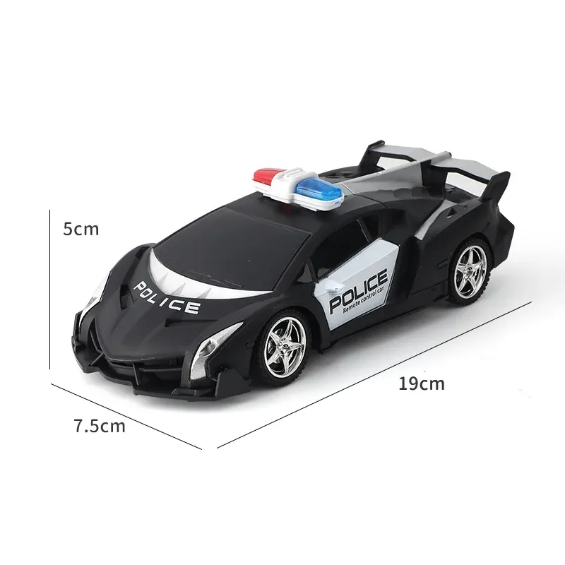 DHgate 1 24 Scale RC Police Car Electric Cop Car Toys with Remote Control for Kids Perfect Birthday Gift for Children Sports Outdoors