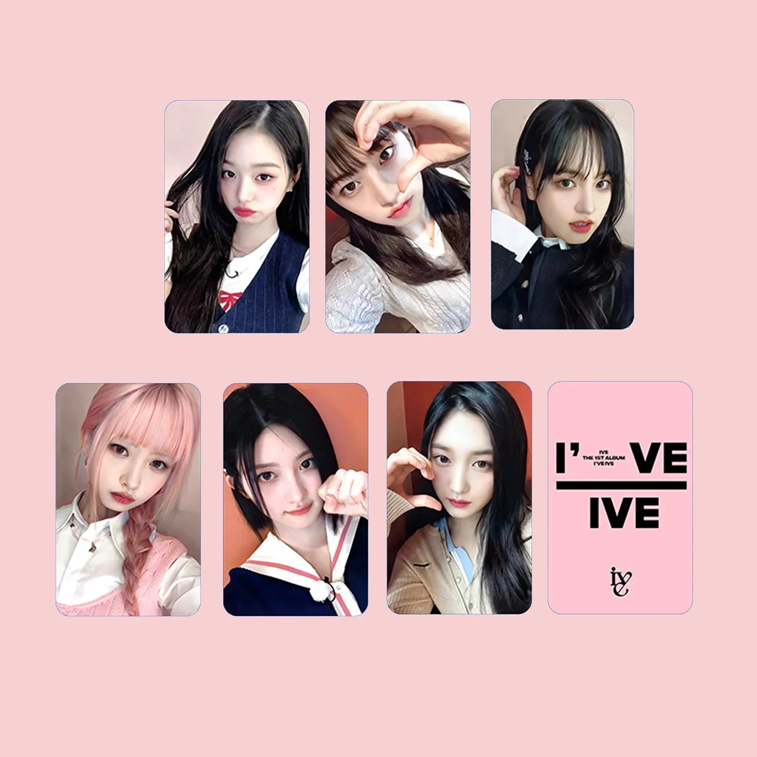 K-POP IVEカード 18枚 KPOP フォトカード IVE I'VE MINE アルバムポストカード Yujin