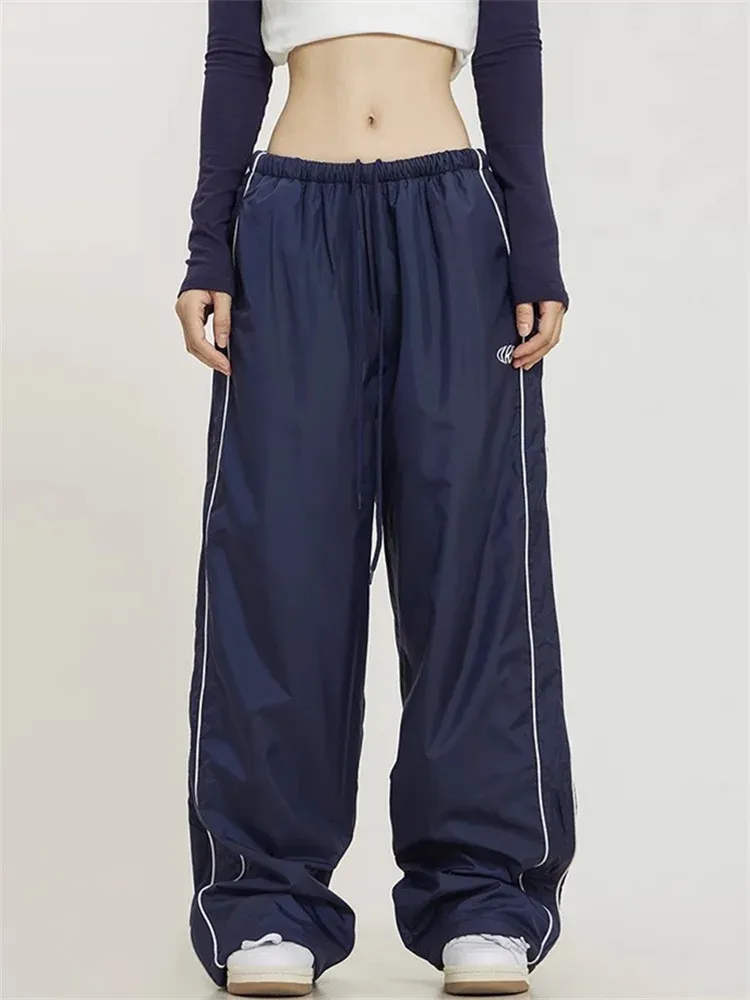 DHgate.com:2024Gorpcore Gray Track Pants, Womens Y2K