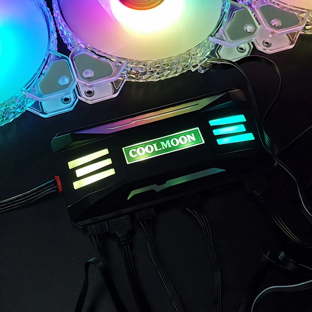 COOLMOON ARGB Controller, PWM 5V 3Pin ARGB Cooling... From Ddmylovely ...