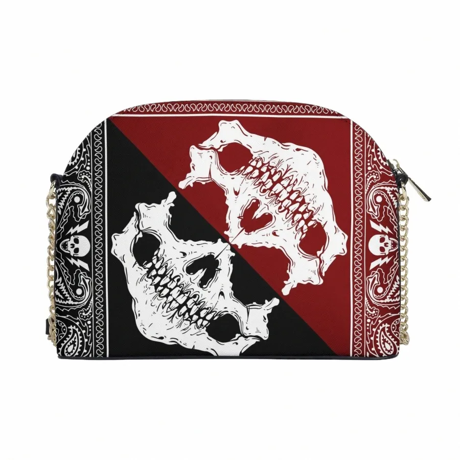 borsa personalizzata Bandana Print Lady Borsa a conchiglia con manico a una spalla Borsa da donna Mini Menger di alta qualità b9Px #