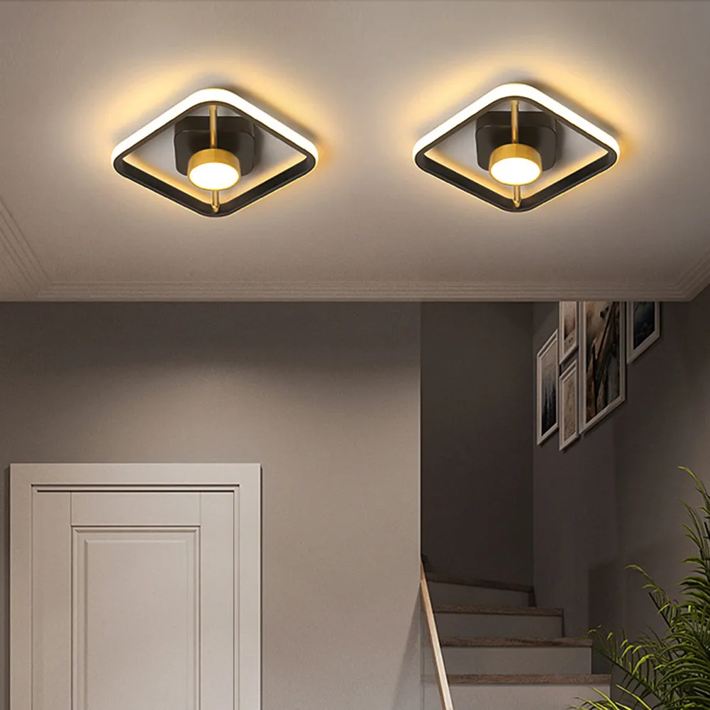 Led-plafondlamp, woonkamerlamp, modern, vierkant, designer, slaapkamer, plafondlamp met afstandsbediening, dimbaar, kantoorplafond, hanglamp, metaal, acryl, kap voor keuken, gang, balkon, decoratieve