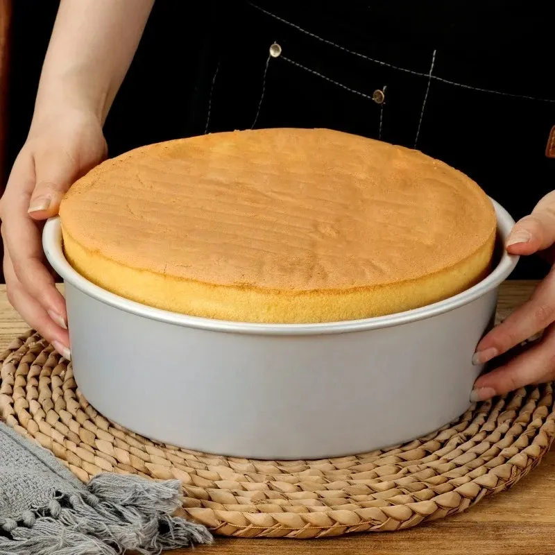 Moule à gâteau rond en aluminium de 2 à 5 pouces, ustensiles de cuisson à fond solide en mousseline de soie, moule à gâteau en alliage d'aluminium, bricolage, moule à gâteau de cuisson à domicile