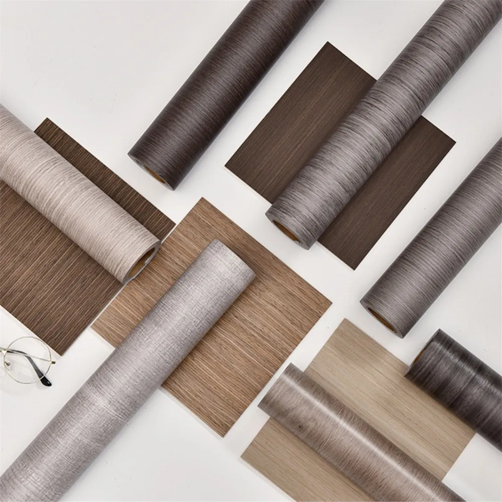 Wood Grain Door Stickers For Wardrobe Cupboard Table Closet Furniture ...