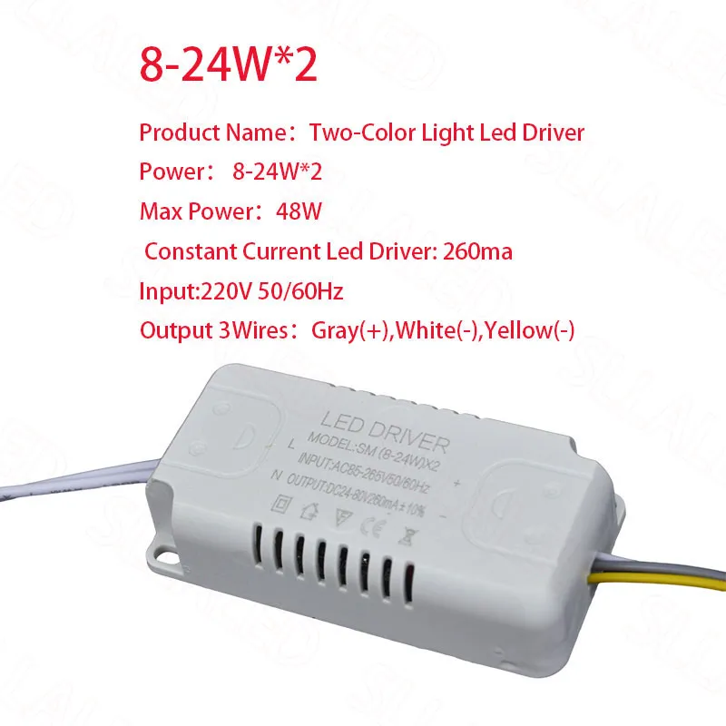 Adaptateur de pilote LED mince IP67, transformateur de puissance d