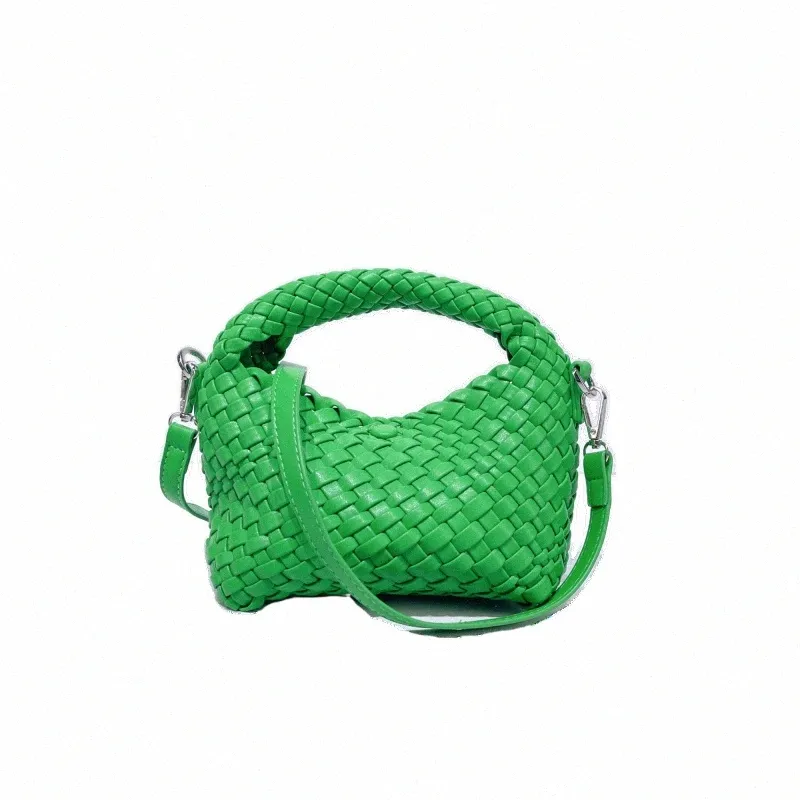 luxury Designer Hobos Bags For Woman Knitting Bag Shoulder Bag For Small Size Woven Handbag Composite Bag Female Z160#