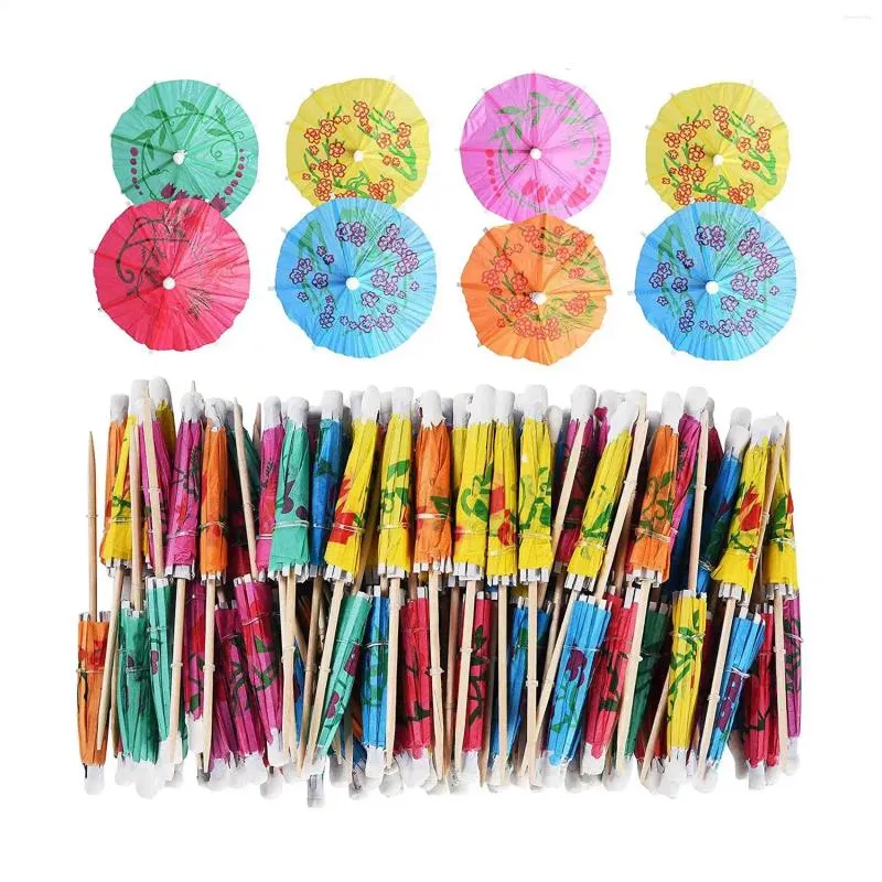 Dekoracyjne kwiaty 144PCS parasol koktajlowy do napoju Wykoszunki impreza el restauracja Tiki Bar Hawaiian