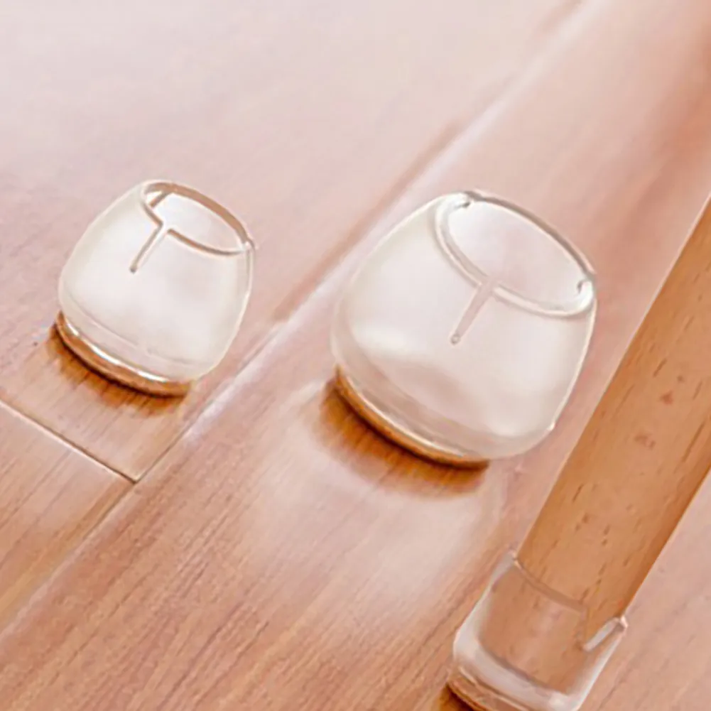 4X Chair Leg Caps – Silicone Rubber Feet, Floor Protector Pads For Furniture & Tables