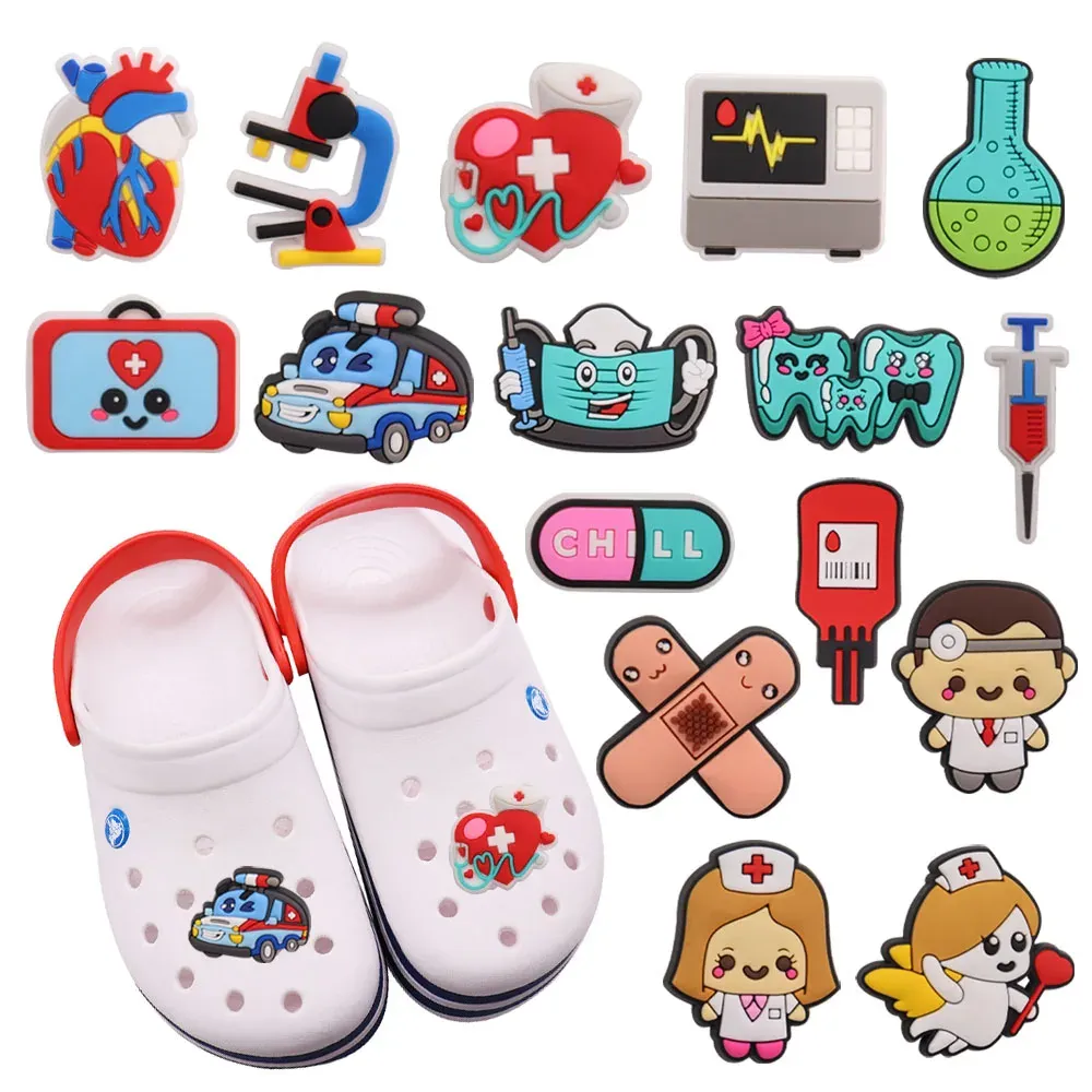 Croc Charms Doctor Jibbitz Pins Crocs 28PCS Medical Nurse/doctor Shoe  Charms Fits For Clog