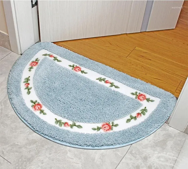 Tapis mignon petit tapis demi-rond tapis de chambre à coucher de chambre à coucher