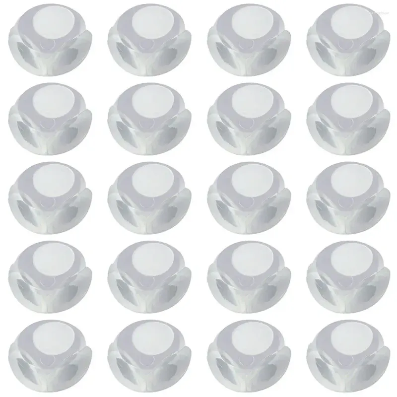 Autocollants de fenêtre 20 paquets de protecteurs en PVC, protection transparente moderne, protection d'angle de pare-chocs de cuisine