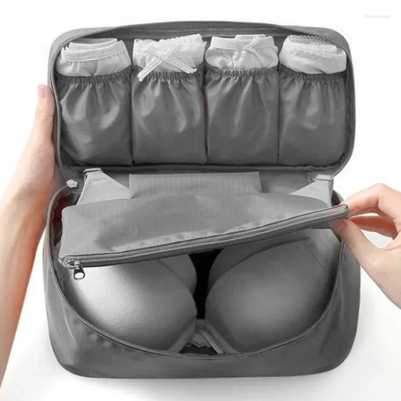 Borse portaoggetti Borsa per abiti da viaggio Reggiseno intimo portatile Custodia di smistamento multifunzionale per donna