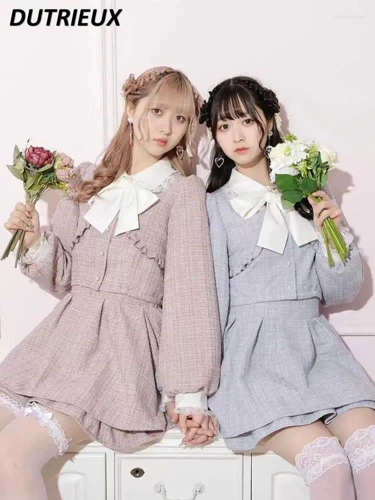 Elegant Women's Skirt Set Spring/Autumn Two Piece Outfit, Sweet Japanese  Style, Work Dress, Ladies Fashion, Cute Chic