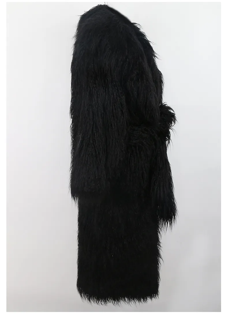 DHgate.com:Womens Fuzzy Faux Fur Coat, Shaggy Fluffy Warm