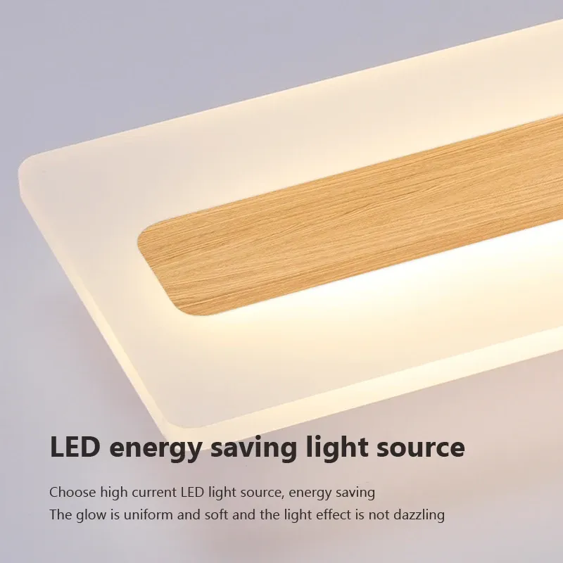 Minimalist LED Wood Hanging Light With Wooden Stripes... From ...