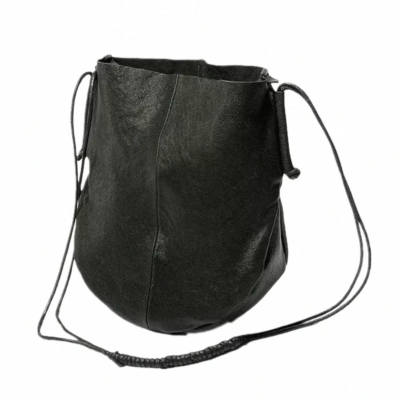 soft sheep skin Bag Women's leather new luxury Tote bag One shoulder cross-body black weekend vacati shop bag S1KD#