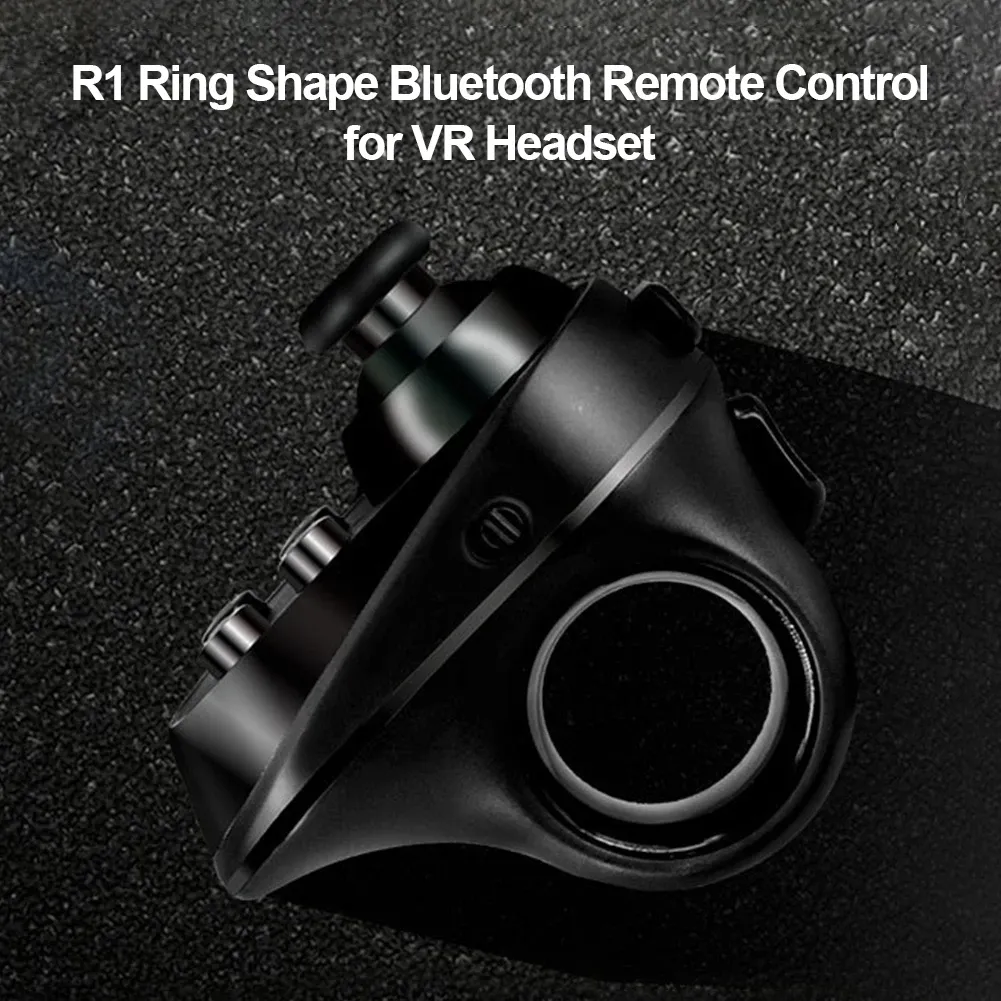 الأجهزة R1 Mini Ring Bluetooth4.0 القابلة لإعادة الشحن اللاسلكية VR وحدة تحكم عن بعد اللاعب Mybostick Gamepad لنظام Android 3D R57