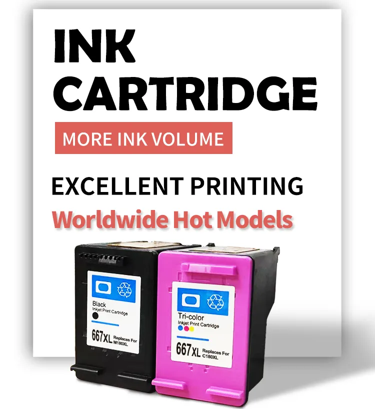 Full Ink DHgate.com:Remanufactured HP 667XL Ink Cartridges - Compatible with ...