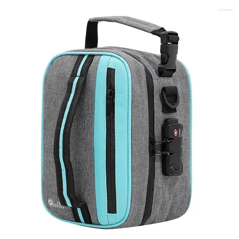 Storage Bags Smell Proof Cigarette Smoking Stash Bag Herbs Combination Lock Container Grinder Pipe Travel Box Digital