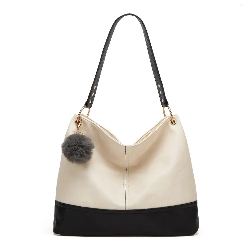 Cordão simples mulheres marcas famosas branco preto sacola bolsas de ombro grande capacidade designer luxo contraste cor senhoras