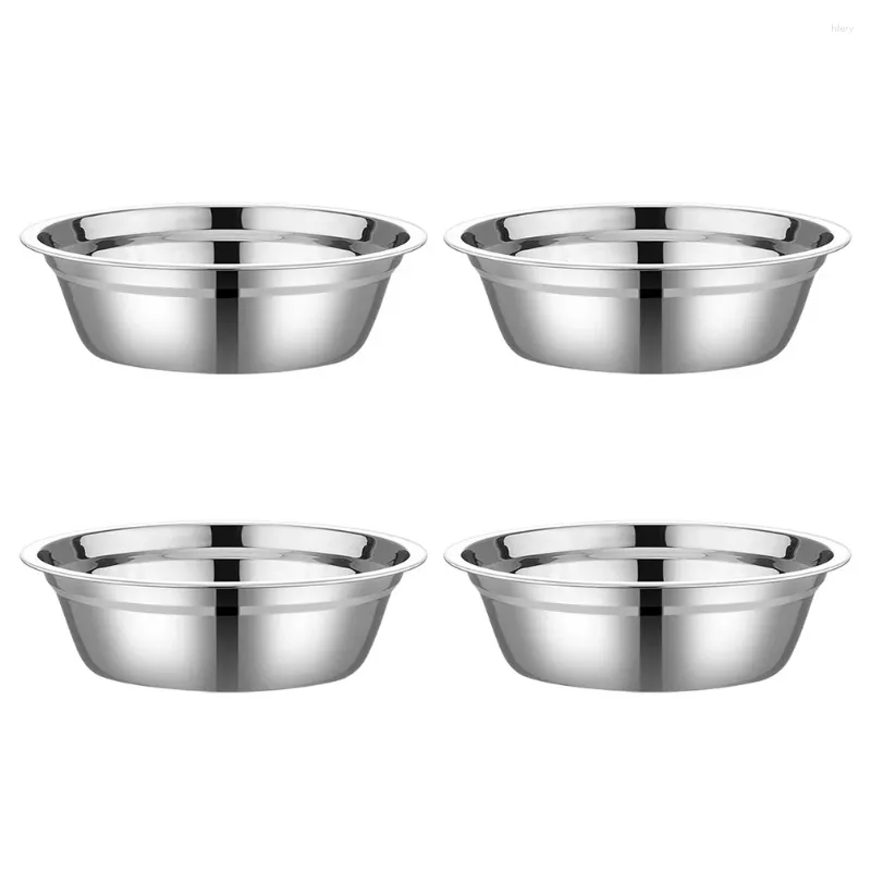 Ciotole 4 pezzi Ciotola per zuppa in acciaio inossidabile Miscelazione Forniture da cucina Preparazione per insalata per cucinare uova di metallo